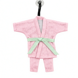 Llavero Mini Gi Bordado Personalizado, Uniforme de Artes Marciales, BJJ, Jiu Jitsu, Karate, Taekwondo, Anillo para Llaves, Diseño y Tamaño Personalizados, Regalo - Product Image 1