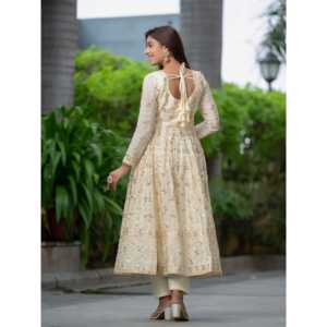 Belle robe et pantalon Anarkali pour femme avec Dupatta pour les fêtes - Product Image 3