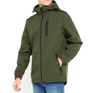 Outdoor Casual Wear <b>Men</b> Softshell <b>Jackets</b> Hooded Collar Design <b>Long</b> Sleeve <b>Men</b> Softshell <b>Jackets</b> - Product Image 1
