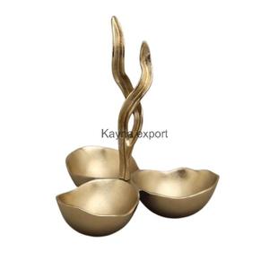 Tazón de Aperitivos de Lujo Chapado en Oro - Product Image 4