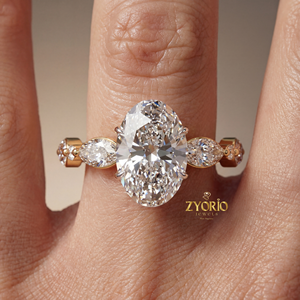 Oval Cut Lab Grown Diamond Engagement <b>Ring</b> 14K 18K Gold IGI Certified <b>Solitaire</b> Wedding <b>Ring</b> Women Luxury Bridal Jewelry - Product Image 5