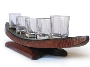 Support en bois courbé pour verres, fait main, minimaliste, pour rangement de vaisselle de salon, type sur pied à un seul niveau - Product Image 5