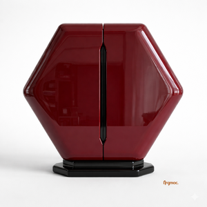 Vinoteca Argmac de Lujo Moderna, de Madera Maciza de Teca Hexa, Ecológica y Duradera, con 5+ Compartimentos, Diseño Independiente - Product Image 4