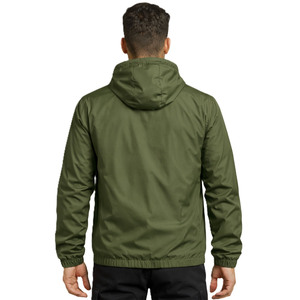 Solid Lightweight Hooded Windbreaker <b>jacket</b> for <b>men</b> Custom Logo Streetwear Zip Up High Quality Wholesale Low MOQ Supply - Product Image 2