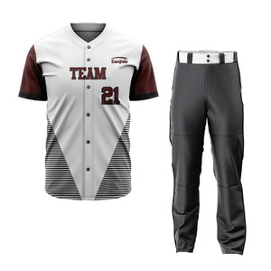 Vêtements de sport à faible MOQ, uniforme de baseball confortable, taille personnalisée, vêtements pour jeunes, uniforme de baseball - Product Image 5