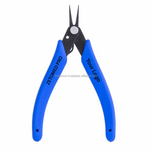 Pro Gold Best Quality <b>Small</b> Tweezer Nose <b>Pliers</b> Super fine tips Jewelry Making Tools Black Handles - Product Image 5