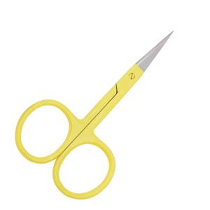 Ciseaux à cuticules jaunes, lame en acier inoxydable, manche en plastique, pointe acérée, outil de manucure pour adultes - Product Image 6