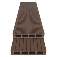 Planche de terrasse composite creuse carrée WPC de haute qualité 150*24,5 mm, imperméable, pour jardin et patio