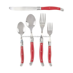 Ensemble de couverts jetables élégants en acier inoxydable Design élégant idéal pour la rentrée des classes, la table et les ustensiles de cuisine - Product Image 1