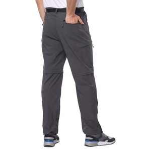 Pantalones de senderismo y escalada para hombre, ligeros, de cintura media, rectos, desmontables, elásticos, para exteriores, con cintura elástica, personalizados OEM ODM - Product Image 5
