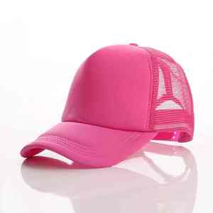 Gorras de Béisbol Unisex de Malla Rosa y Blanca, 6 Paneles, Ajustables, Transpirables, Casuales, de Primavera/Verano, Diseño Económico y Moderno, Personalizadas, al por Mayor - Product Image 3