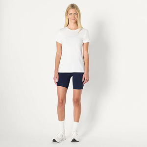 Camisetas Modernas de Cuello Redondo para Mujer, al por Mayor, de Spandex/Algodón, Estilo Urbano Holgado, Verano, Ecológicas y Transpirables - Product Image 2