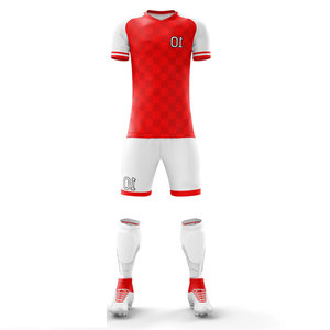 ODM Men's Soccer Jersey Set OEM Football Uniform Team Wear Kits Sublimation Design <b>Compression</b> Rugby Sportswear Uniform Sets - Product Image 5