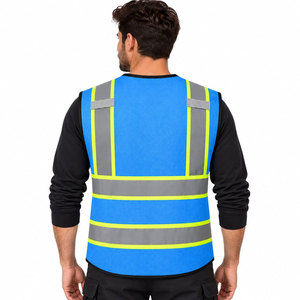 Gilet de sécurité non réfléchissant, style économique basique, couleur fluorescente, polyester respirant, uniformes de travail bon marché pour les projets de construction - Product Image 4