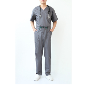 Hot Sale Anti Wrinkle Washable Soft Polyester Woven Fabric <b>Nurse</b> <b>Scrubs</b> Hospital Uniform Medical <b>Scrubs</b> Unisex Jogger <b>Scrubs</b> - Product Image 4