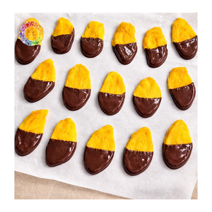 Mangue séchée au chocolat, collation moelleuse et moelleuse à la mangue, mangue séchée moelleuse enrobée de chocolat, collation de fruits tropicaux sucrée et moelleuse - Product Image 6