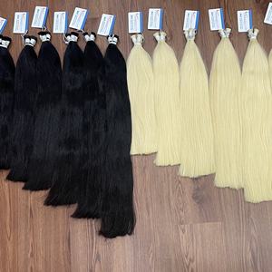 Cheveux en vrac de couleur personnalisée : naturel, 613, platine, cheveux russes - 100% matière vierge brute - fournisseur fiable en gros - Product Image 5