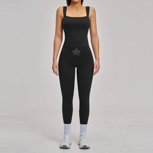 Conjunto de yoga para mujer, suave como la mantequilla, leggings de cintura alta, pantalones de pierna ancha, pantalones cortos, camiseta sin mangas, ropa deportiva elástica para gimnasio, fitness, pilates - Product Image 3