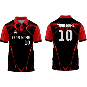 Camiseta de Cricket para Hombre, Diseño Personalizado por Sublimación, Camiseta Corta Estampada, Tejido Transpirable de Secado Rápido, Fabricante de Uniformes de Cricket para Equipos - Product Image 1