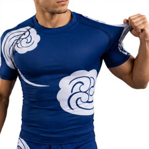 Conjunto de Ropa Deportiva de Compresión de Secado Rápido, Transpirable, Ligero y Elástico, para Artes Marciales Mixtas (MMA), para Hombre - Product Image 4