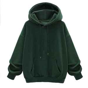 Sweat-shirt à capuche pour femme, essentiel au quotidien, en coton doux, coupe confortable, style décontracté et moderne, idéal pour un look urbain. - Product Image 3