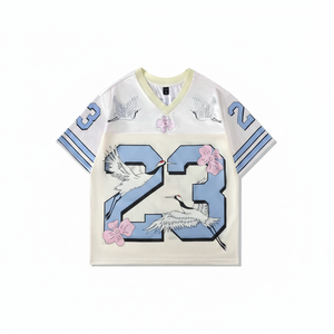 Vêtements de football en polyester, maillot américain uni en maille, grande taille, dernière collection, qualité supérieure, vente en gros - Product Image 1