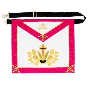 Tablier maçonnique brodé à la main, tablier de régalia haut de gamme avec broderie détaillée, design de badge décoratif, poche intégrée et personnalisable - Product Image 1
