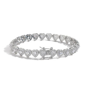 Best Quality Custom Moissanite Tennis Bracelet <b>for</b> <b>Men</b> Women 925 Silver Hip Hop Jewelry <b>for</b> Wedding and Anniversary Gifts - Product Image 2