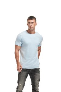 เสื้อยืดคอกลมพรีเมียมสำหรับผู้ชาย ผ้าฝ้ายนุ่ม สวมใส่สบาย ไซส์ S-4XL รับผลิตแบบ OEM ขายส่ง - Product Image 2