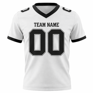 Uniforme Deportivo de Fútbol Americano Personalizado, 100% Poliéster, Transpirable, con Estampado por Transferencia de Calor, Antibacterial, Cuello en V, Manga Corta - Product Image 5