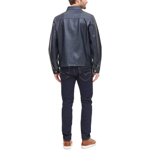 Hot Selling Best <b>Winter</b> Men's Slim Genuine <b>Leather</b> <b>Jackets</b> Vintage Style Breathable Digital Printing Customized Design - Product Image 5