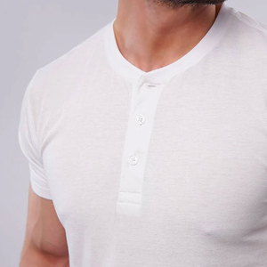 Camiseta Deportiva de Alta Calidad, Tejido de Punto Seco y de Secado Rápido, Poliéster/Algodón, para Hombre, Informal, para Entrenamiento, Gimnasio, Corte Regular - Product Image 4