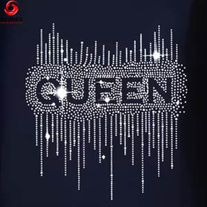 T-shirt en strass personnalisé de haute qualité pour femmes, avec logo sur mesure – Vente en gros - Product Image 2