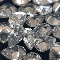 Toptan Fabrika Fiyatı Süslü Armut Kesim 4.00x2.50 MM 0.10ct Boyut DEF/VS Gevşek HPHT CVD Mele Laboratuvarında Yetiştirilmiş Elmas Takı İçin