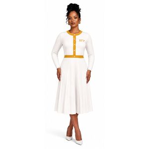 Ladies Button Front Midi <b>Dress</b> Classic <b>Long</b> Sleeve Casual Elegant Fashion <b>Dress</b> Stylish Everyday Outfit Custom Wholesale Apparel - Product Image 1