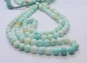 Cuentas Redondas Lisas de Ópalo Azul Peruan AAA de 9-10 mm, Cuentas de Piedras Preciosas de Ópalo Azul Peruano Natural de 16 Pulgadas, Cuentas de Ópalo Redondas Lisas al por Mayor - Product Image 2