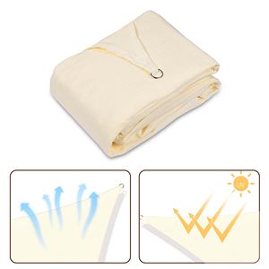 Tenda Parasole Triangolare Bianca 28 X 28 X 28, Elegante Rete Protettiva per Esterni - Product Image 6