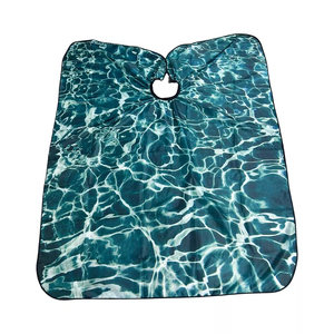 Capas de Barbero Unisex Extra Largas de Tela Impermeable 100% Poliéster, Delantal de Peluquería de Tela de Punto Suave Extra Largo - Product Image 4
