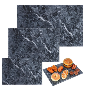 Tabla de Cortar Cuadrada de Mármol de Múltiples Tamaños, Apta para Lavavajillas, Sostenible, para Verduras, Frutas, Pizza y Carne - Product Image 1