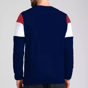 Sweat-shirts à capuche décontractés pour hommes, style mode, vente en gros OEM, broderie personnalisée, vêtements d'hiver, tricotés avec blocs de couleur pour hommes en gros - Product Image 6