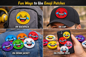 Parches Bordados de Cara Llorona con Lágrimas de Alegría, Insignia Sonriente con Gancho y Bucle, Aplique Termoadhesivo para Chaquetas, Bolsos y Uniformes - Product Image 6