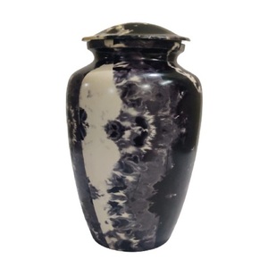 Urnas de cremación para adultos de aluminio clásico de alta calidad con adhesivo, urnas funerarias metálicas con acabado para cenizas humanas - Product Image 2