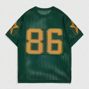 Camiseta de Alta Calidad de Poliéster/Algodón, Cuello Redondo, Corte Regular para Hombre, Estampado por Sublimación, Secado Rápido, Estilo Hip Hop - Product Image 2