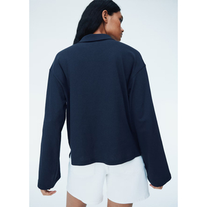 T-shirt unisexe surdimensionné en coton vierge personnalisé 2026 à manches longues pour homme, style streetwear, effet vieilli, haute qualité, poids lourd, OEM - Product Image 3