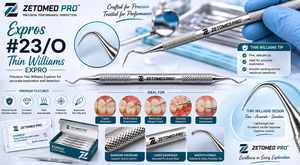 Expros # Explorador dental de doble punta Williams Explorer 23/O Thin # 6 # Zetomed Pro de Acero Inoxidable 31 - Product Image 2
