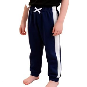 Basic Style Solid Color Fleece Heavyweight Eco-Friendly Breathable Drawstring Closure Cargo Sweatpants Boys Fall/Winter Season - Product Image 6