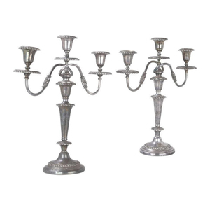 Elegant 5-Arm <b>Silver</b> Candelabra Candle Holder For Dining Table Centerpiece Vintage Aluminum Metal <b>Candlestick</b> Stand For Wedding - Product Image 3
