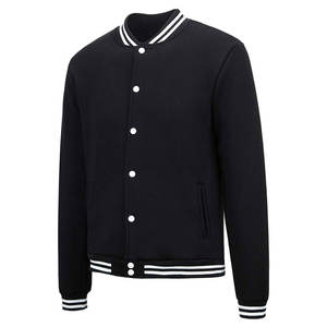 Blouson Bomber Personnalisé Marron Blanc-Or 2025 – Veste de Baseball Homme Coupe-Vent à Boutons Intégraux - Product Image 2