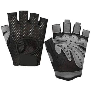 <b>Half</b> Finger Cross Fit Training Gloves Neoprene Fitness Workout Gym Gloves With Palm Protection Anti <b>Slip</b> Padded For Men - Product Image 1