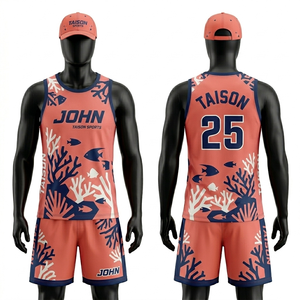 Uniforme de Balonmano para Hombre de Poliéster Transpirable de Primera Calidad, 150 GSM, Diseño de Paneles Gráficos Rojos y Amarillos, Sublimación, Logotipo Personalizado, Conjunto para Equipo - Product Image 4